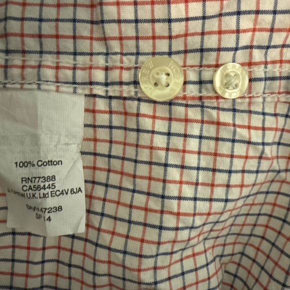 J. Crew Men's Checkered Button Down Shirt - Picture 4 of 4